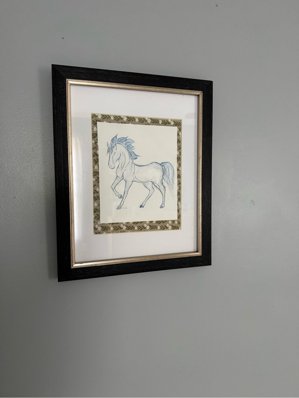 Hand painted Watercolor Horse Art